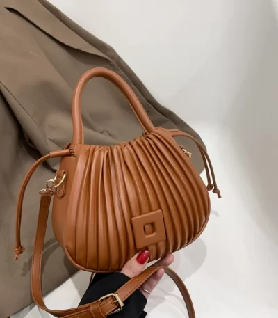 Vintage بولي Leather حقائب جلدية الكتف Crossbody للنساء حقيبة يد المحافظ جديد دلو حقيبة ساع حمل الإناث عالية الجودة 1