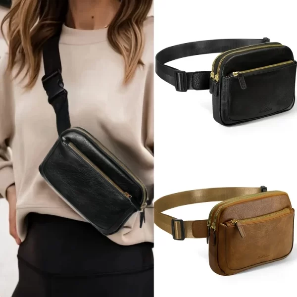 بو الجلود حقائب حزام الخصر للنساء ، حزمة فاني Crossbody ، حزام قابل للتعديل ، محفظة عملة الهاتف ، صغيرة ، الموضة 1