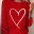 Coffee Color Simple Love Print Autumn Fashion Elegant Round Neck Long Sleeve Urban Street Fashion Trend Women Long Sleeve Top 3