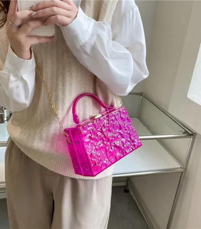 حقيبة يد كلاسيكية مصممة رفرف ومحفظة للنساء حقائب الكتف Crossbody 2022 جديد واضح جيلي السيدات حقيبة ساعي جودة عالية 1