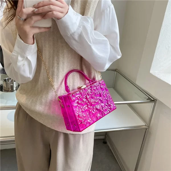 حقيبة يد كلاسيكية مصممة رفرف ومحفظة للنساء حقائب الكتف Crossbody 2022 جديد واضح جيلي السيدات حقيبة ساعي جودة عالية 1