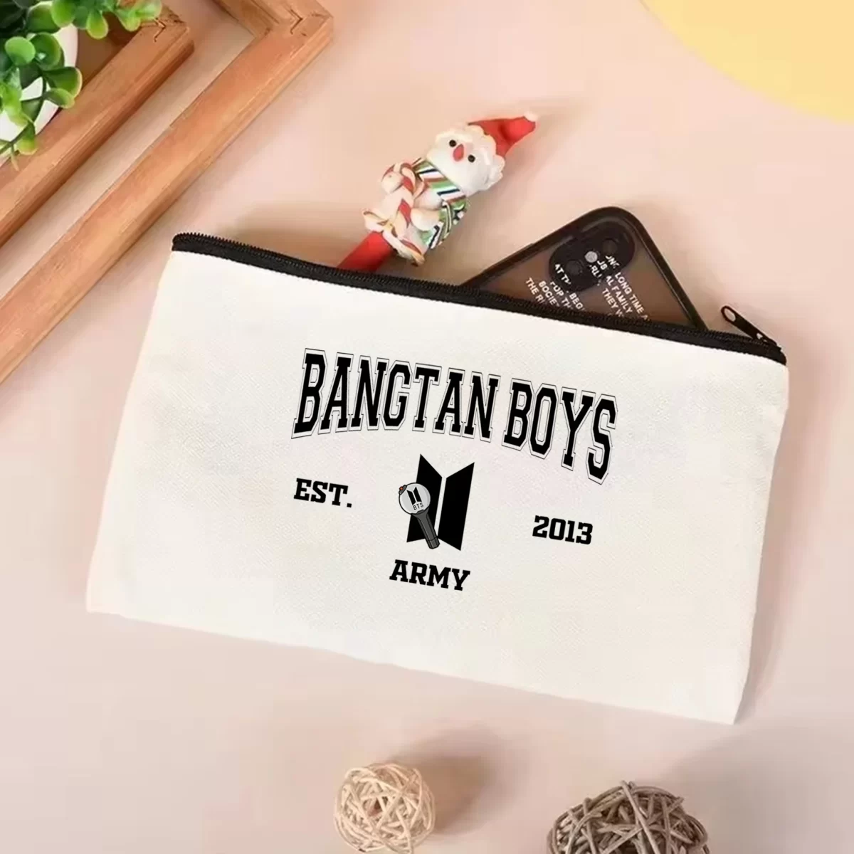 Kpop حقيبة كتف الجيش للنساء ، حقيبة حمل شعبية ، هدايا مروحة Kpop ، Bangtan Boys Merch ، عضو المجموعة الكورية 4