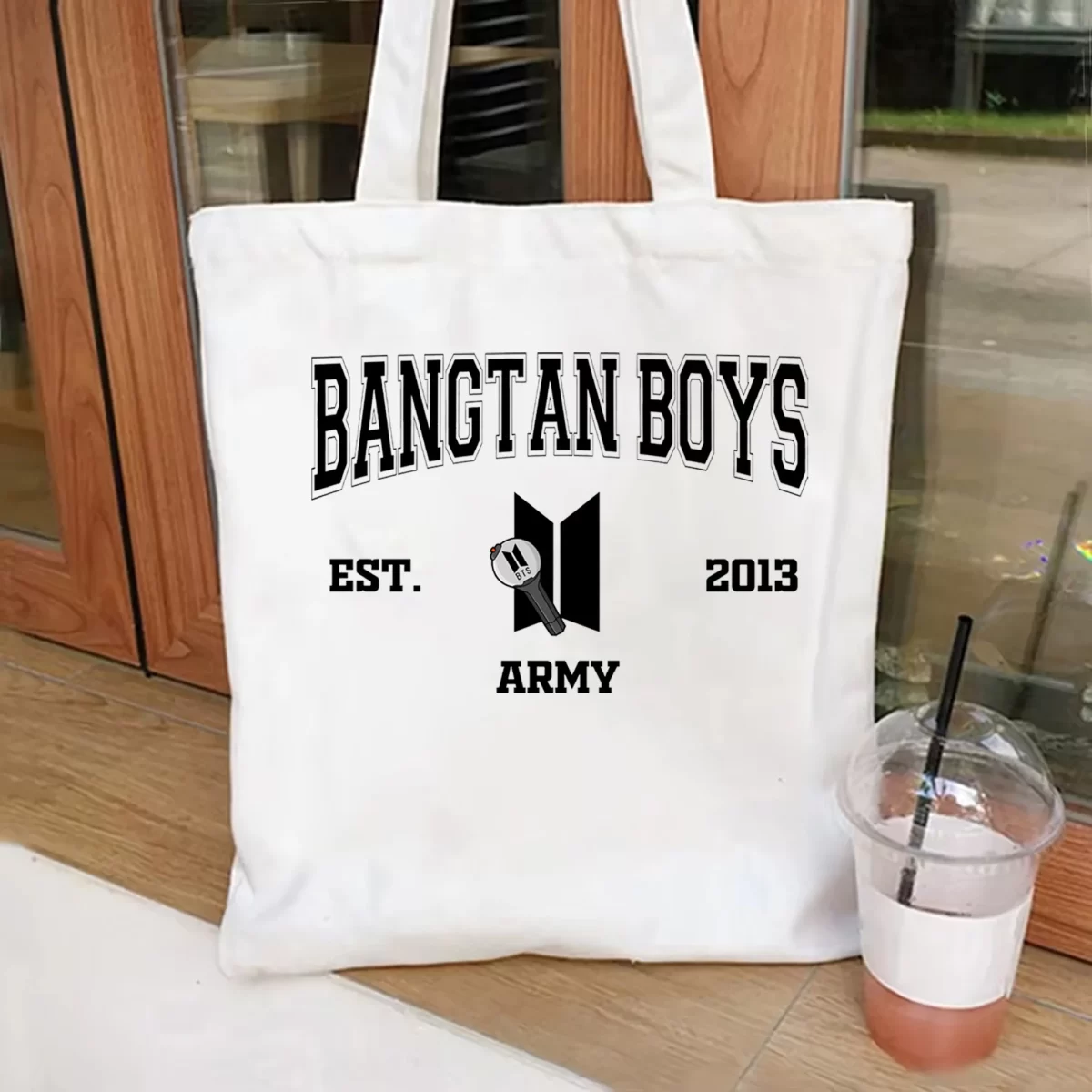 Kpop حقيبة كتف الجيش للنساء ، حقيبة حمل شعبية ، هدايا مروحة Kpop ، Bangtan Boys Merch ، عضو المجموعة الكورية 2