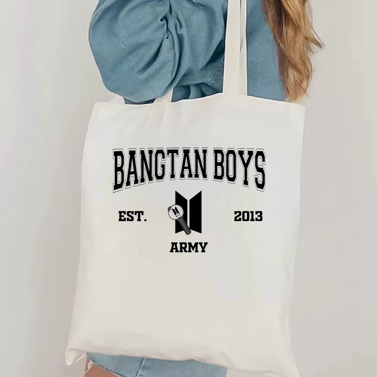 Kpop حقيبة كتف الجيش للنساء ، حقيبة حمل شعبية ، هدايا مروحة Kpop ، Bangtan Boys Merch ، عضو المجموعة الكورية 1