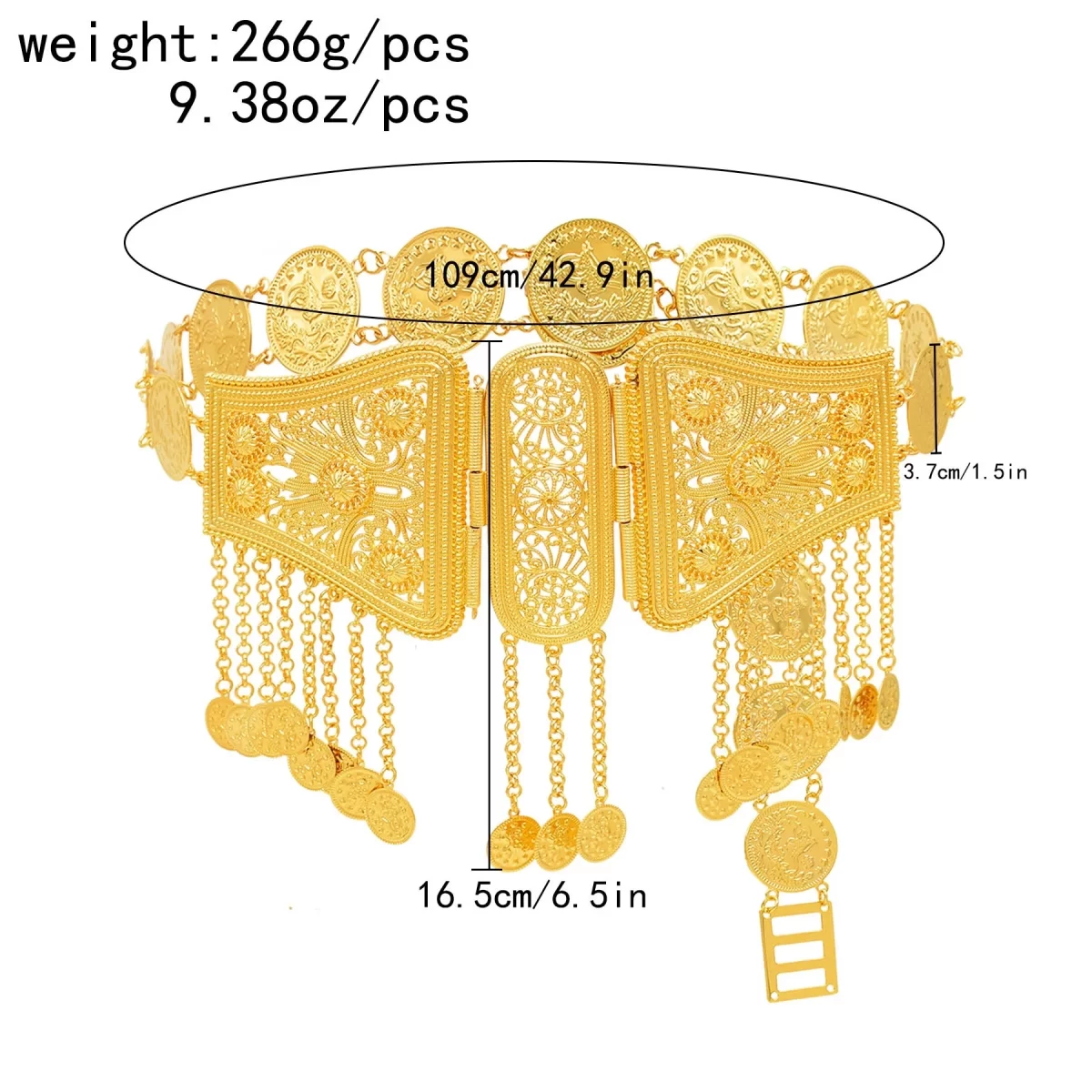 الذهبي فراشة العملات المعدنية جوفاء حزام الإناث هيئة المجوهرات موضة المغرب تركيا الأكراد العربية العرقية المرأة الخصر البطن سلاسل 6