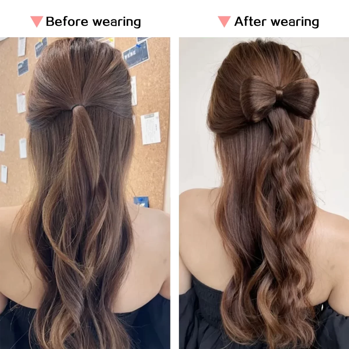 الاصطناعية مخلب كليب Bowknot كعكة الشعر تمديد براون شقراء مقاومة للحرارة كعكة الشعر إكسسوارات الشعر مناسبة للنساء اليومية 4