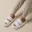 Women's Indoor Fluffy Fur Slippers Soft Plush Peep Toe Slides Spring Summer Home Floor Shoes plus Size Girls Footwear 5